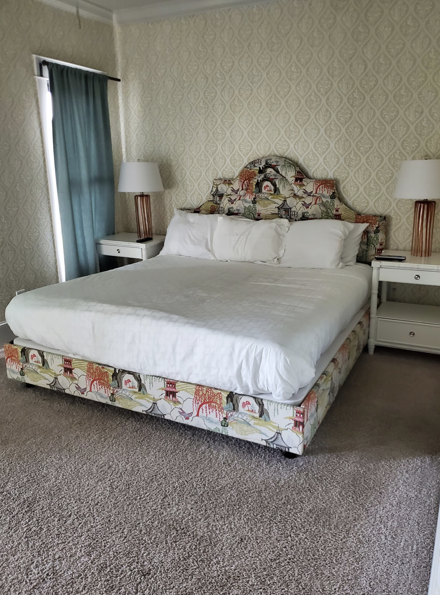 Clean carpeted bedroom after professional pet stain removal in Moyock NC